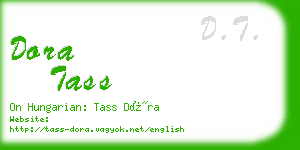 dora tass business card